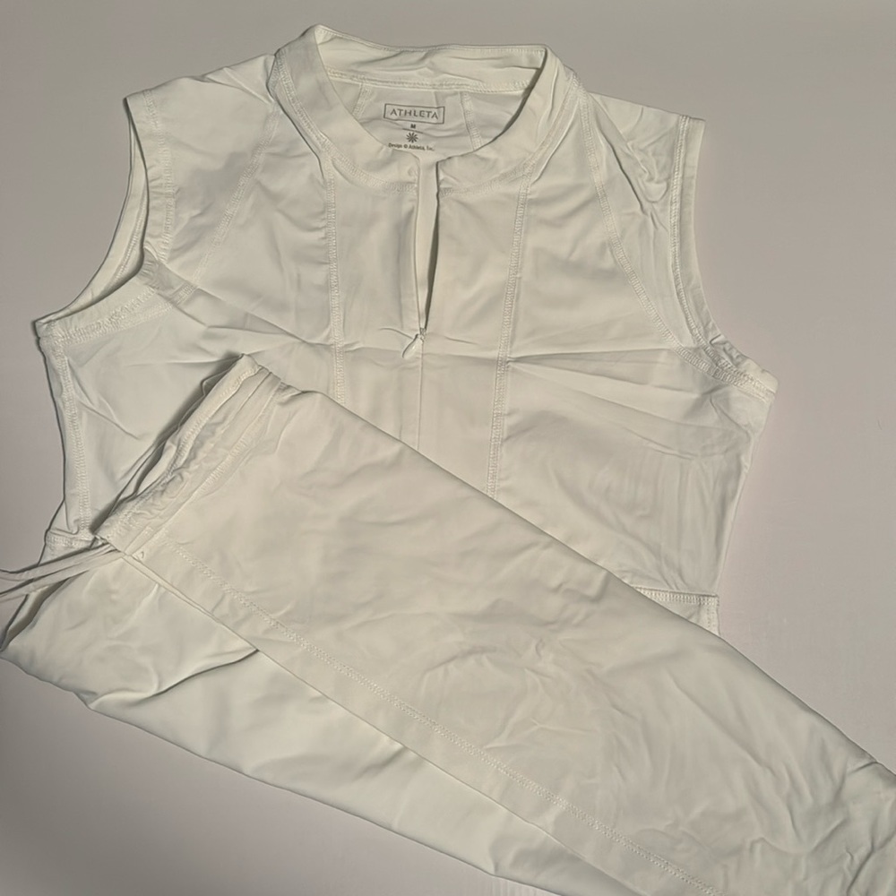 Athleta white mini dress size medium
